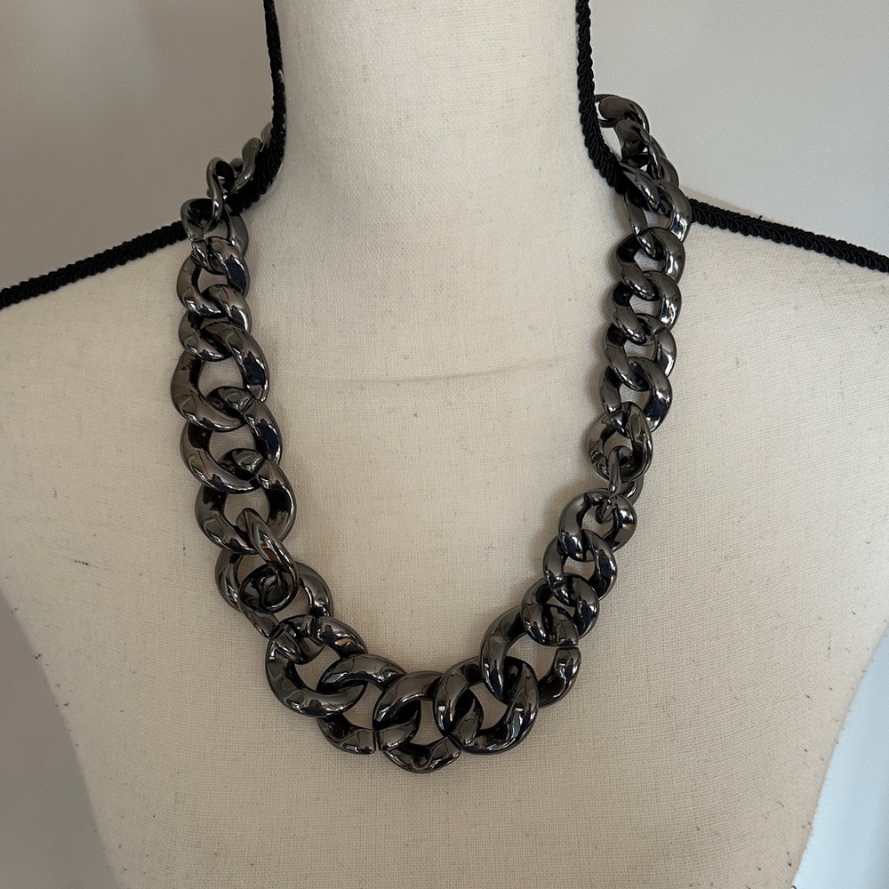 Chunky Silver Chain Necklace